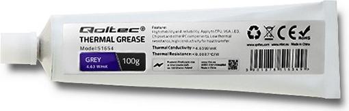 Qoltec Pasta termoprzewodząca 4,63 W/m-K | 100g | Szara (4.63 W/m K, 100 g)