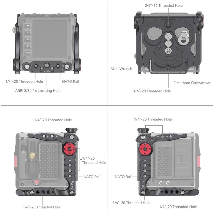 Produktbild SmallRig Cage RED KOMODO Advanced Kit (Diverses Video Zubehör)