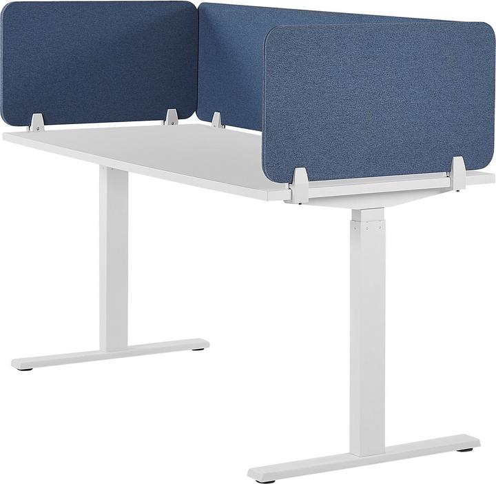 Actual product image Beliani Desk divider blue 80 x 40 cm WALLY (80 x 40 cm)