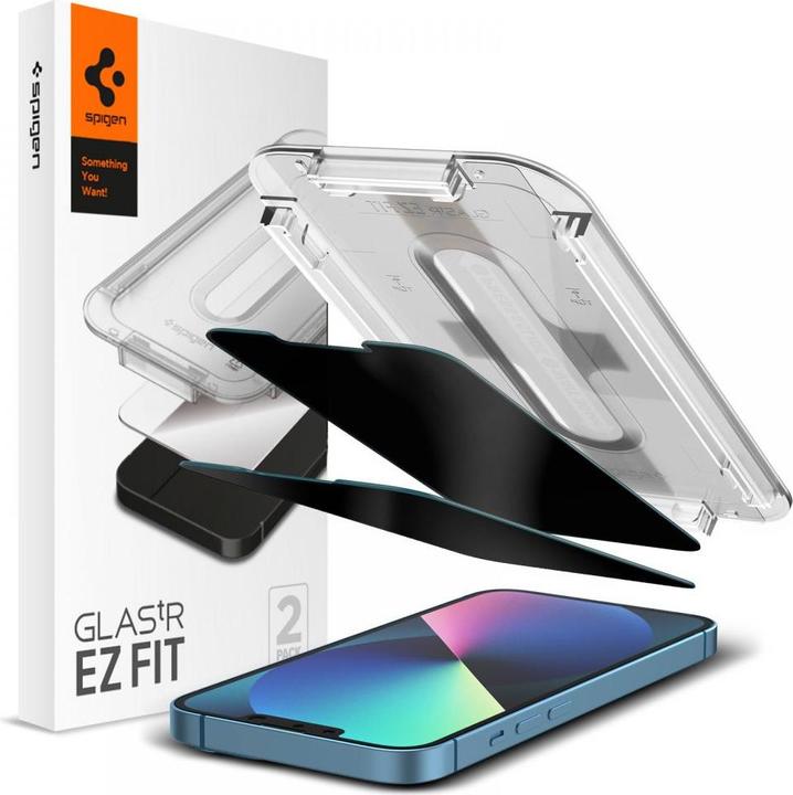Actual product image Spigen Glas.tR EZ Fit (2 Piece, Apple iPhone 13 Pro Max)