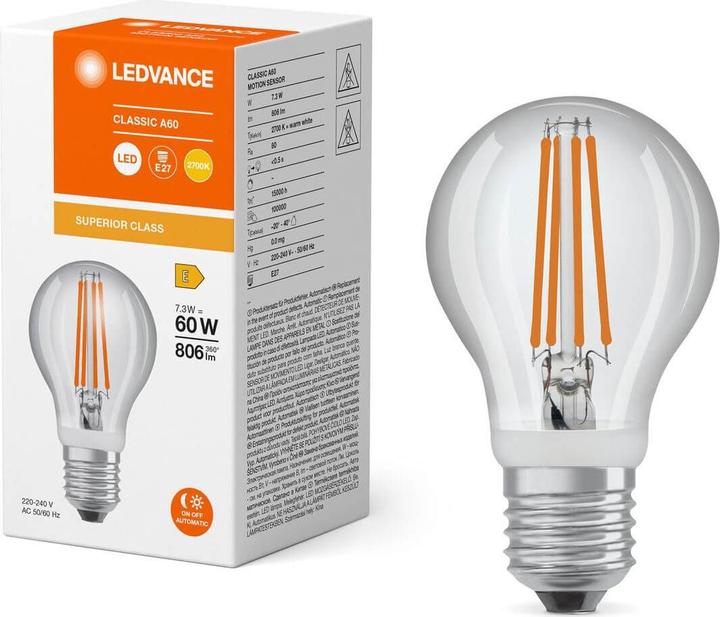 Actual product image Ledvance LED sensor lamp (E27, 7.30 W, 806 lm, 1 x, E)
