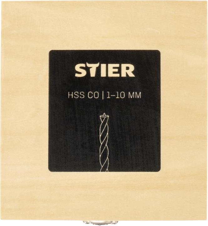 Image du produit Stier Jeu de 10 mèches à bois HSS Co, 1-10 mm (5 mm, 6 mm, 7 mm, 8 mm, 9 mm, 10 mm, 1 mm, 2 mm, 3 mm, 4 mm)