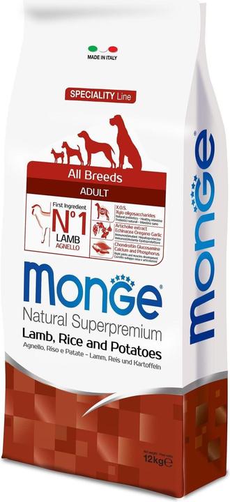 Image du produit Monge Speciality Line All Breeds Adulte Agneau, Riz et Pommes de terre (Adulte, 1 pcs, 12000 g)