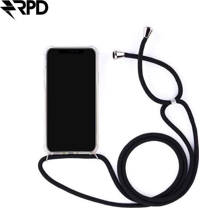 Image du produit RPD iPhone 16 Pro - Chaîne pour téléphone portable / Necklace - Transparent avec cordon noir pratique
