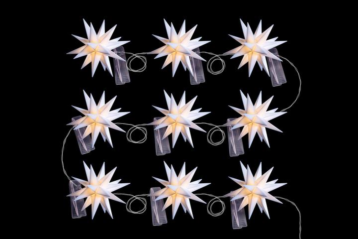 Produktbild Sterntaler LED Sternenkette 8cm IP44 weiss (8 m)