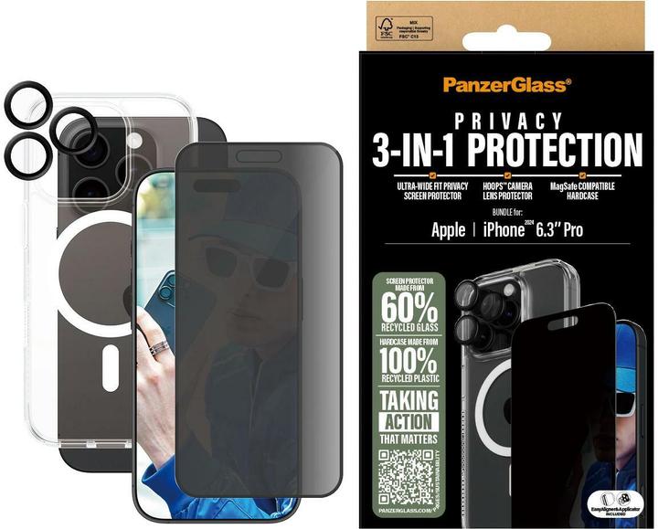 Image du produit PanzerGlass Confidentialité (1 pièce(s), Apple iPhone 16 Pro)