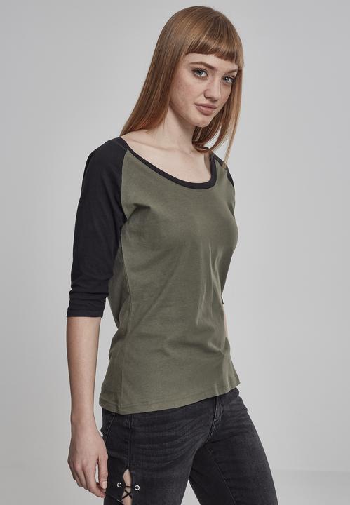 Image du produit Urban Classics Ladies 3/4 Contrast Raglan Tee (5XL)