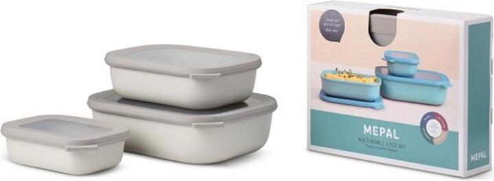 Produktbild Rosti Mepal Mepal - Cirqula Low Rect Bowl Set​ - Nordic White (14598) (3.50 l)