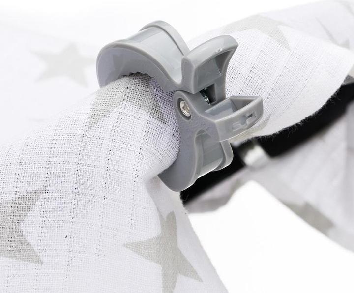 Produktbild ASMI Swaddle Clips, Kinderwagen Klammern 2 Stück Weiss