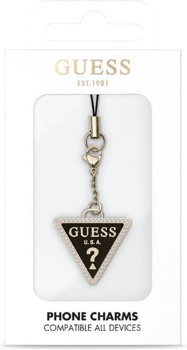 Produktbild Guess zawieszka GUCPMTDCK Phone Strap Triangle Diamond Charm with Rhinestones (Aluminium, Kunststoff, Nylon)