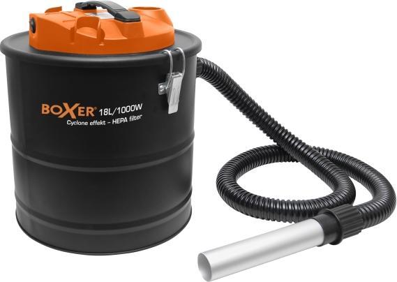 Actual product image Boxer ® cyclone askesuger med HEPA filter 18 litre med motor 1000 Watt (Ash vacuum cleaner)