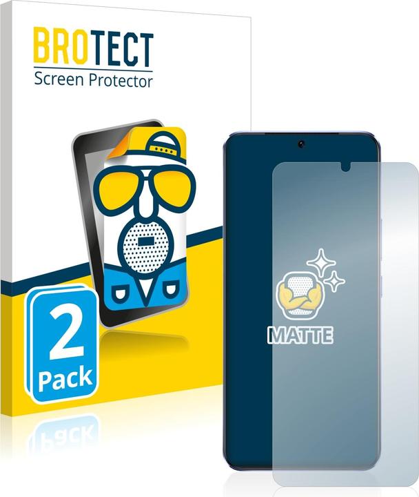 Actual product image BROTECT Anti-glare screen protector matt (2 Piece, vivo V21 5G)