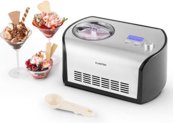 Produktbild Klarstein Snowberry und Choc Eismaschine 1,2l Kühlhaltefunktion EdelstahlLook