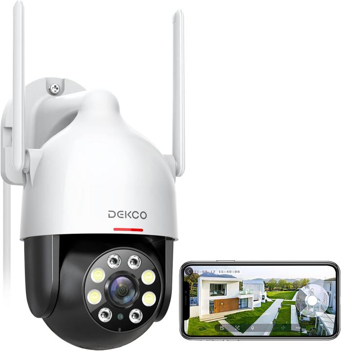 Dekco Outdoor surveillance camera, IP66, White (2304 x 1296 Pixels)