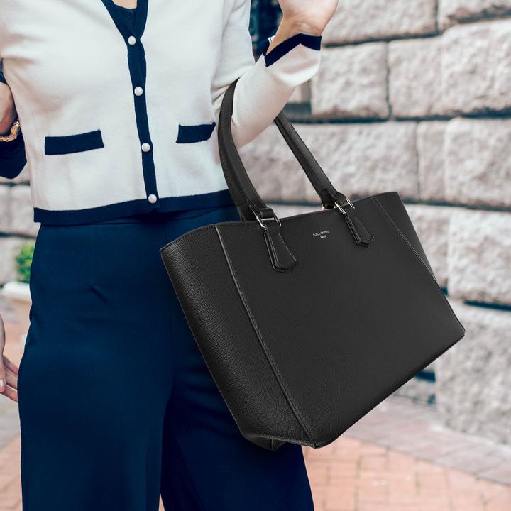 Produktbild Gallantry Schwarze Cabas-Handtasche aus Kunstleder (5 l)
