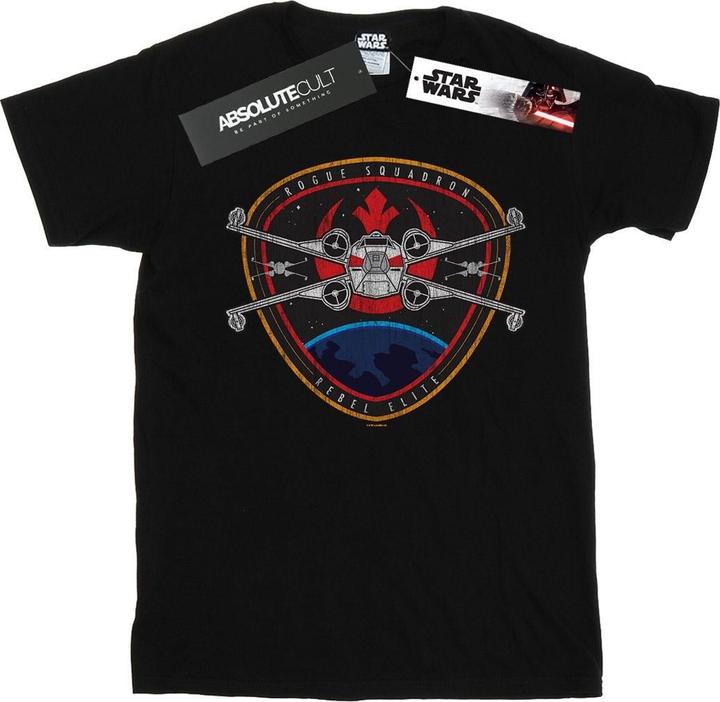 Actual product image Star Wars Mens Rebel Elite Badge T-Shirt (M)