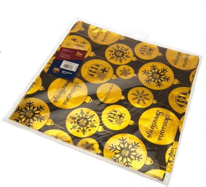 Produktbild FC Barcelona Geschenkpapier weihnachtliches Design Papier (Geschenkpapier, 1 x)