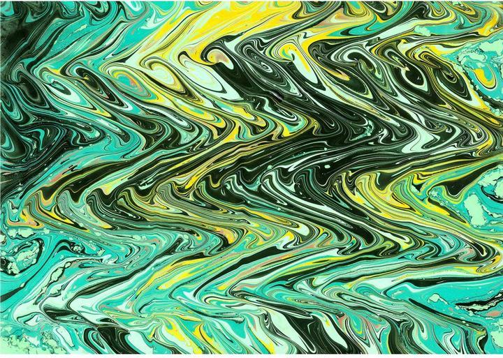 Actual product image Trenddeko Color waves (150 x 100 cm)
