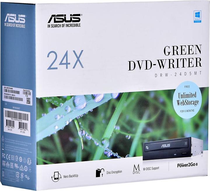 Actual product image ASUS Drw-24d5mt (DVD drive, CD drive, DVD writer, CD burner)