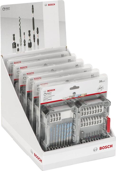 Produktbild Bosch Professional Zubehör Impact Control MultiConstruction und Schrauberbit-Set, 35-tlg. (Innensechsrund TX M20, Innensechsrund TX M30, Innensechsrund TX M15, Innensechsrund TX M25, Innensechsrund TX M40, Kreuz Phillips PH M1, Kreuz Phillips PH M2, Kreuz Pozidriv PZ M2, Kreuz Phillips PH M3, Kreuz Pozidriv PZ M3)