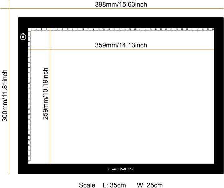 Image du produit Gaomon Table lumineuse GB4 (113 lm)