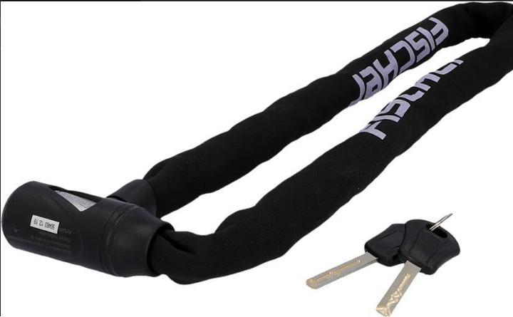 Immagine prodotto Fischer fahrradmarke 50463 Unisex - Blocco a catena per adulti in neoprene da 100 cm con chiave da (100 cm)