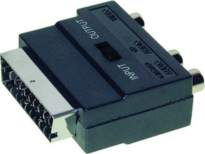 Actual product image Secomp Scart to Composite & S-Video Adapter (Scart, S-Video, 4 cm)