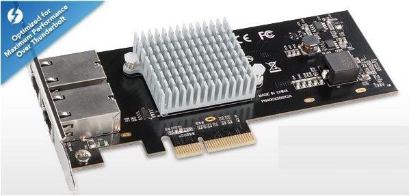 Actual product image Sonnet Presto 10GbE 10GBase-T (PCI Express 3.0 x4)
