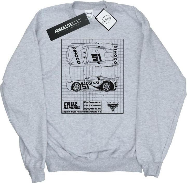 Disney Cars Cruz Ramirez Blueprint Sweatshirt