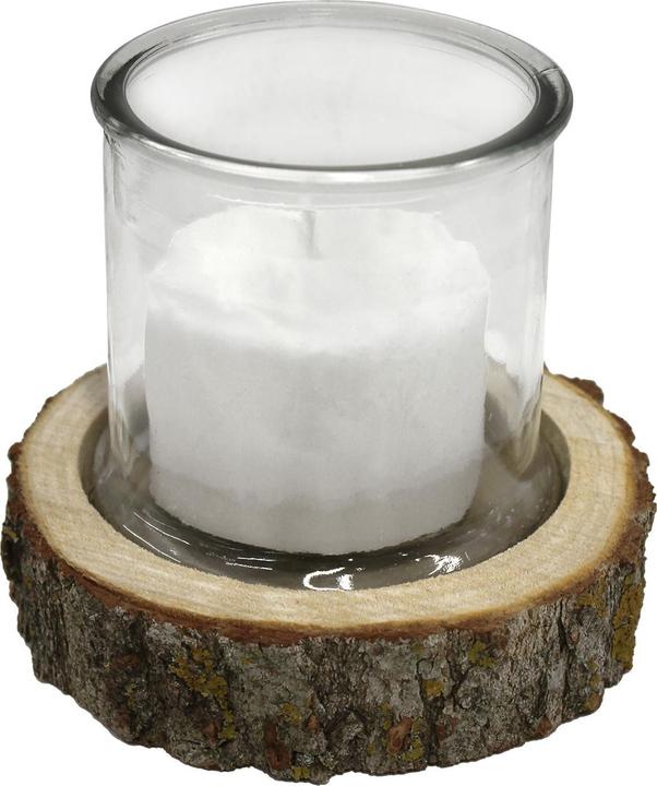 Immagine prodotto Natura Punto Vaso per candele su base di legno (13 x 13 cm)