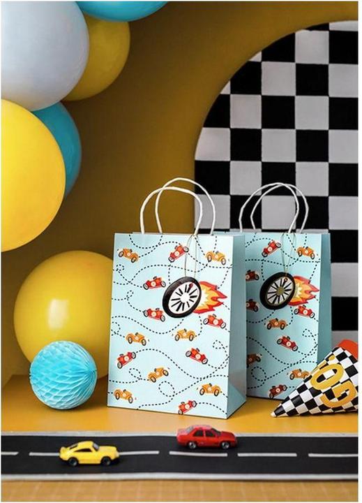 Produktbild Partydeco Geschenktasche Auto 10,5 x 18 x 25 cm (Geschenktüte, 1 x)