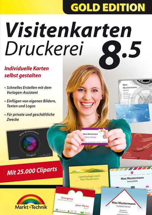 Image du produit Imprimerie de cartes de visite 8.5 Gold Edition Code de téléchargement (1 Utilisateur, 1 Périphériques/Utilisateurs, Illimité)