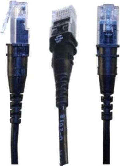 PatchSee Patch cable ThinPATCH Cat 6A, U/FTP, 7.9 m, black, 1 piece (U/FTP, CAT6a, 7.90 m)