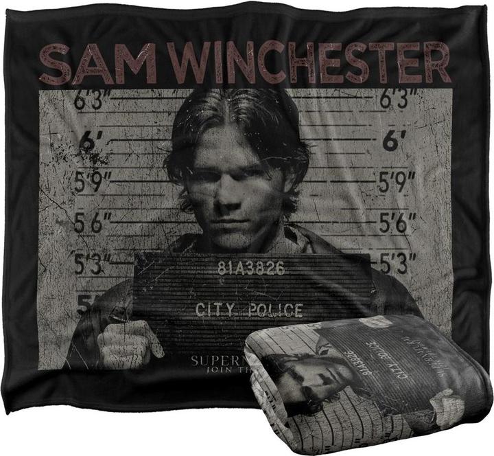 Immagine prodotto Supernatural Foto Segnaletica Sam Winchester Coperta (152 x 127 cm)