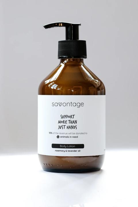 Actual product image Savontage Natural Body Lotion with Rosemary and Lavender Oil, 100ml (Body lotion, 100 ml)