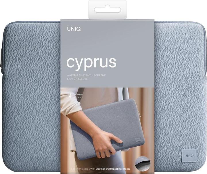Image du produit Uniq neoprene laptop Sleeve 14" Cyprus Water-Resistant Cloud Blue (14")