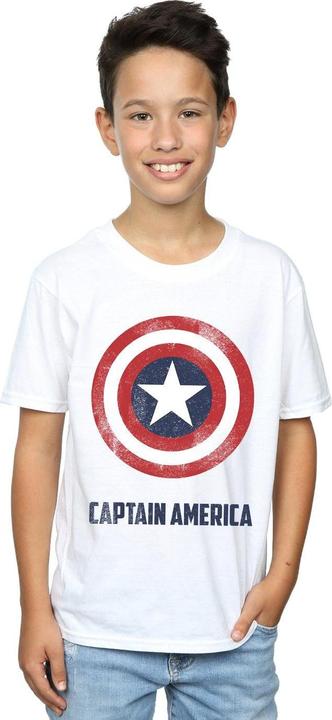 Immagine prodotto Captain America Shield Text Maglietta Ragazzi (128)