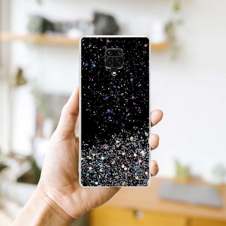 Immagine prodotto Cadorabo Custodia per Xiaomi RedMi NOTE 9 PRO / NOTE 9S TPU funkelnder Glitter (Xiaomi Redmi Note 9 Pro, Xiaomi Redmi Note 9S)