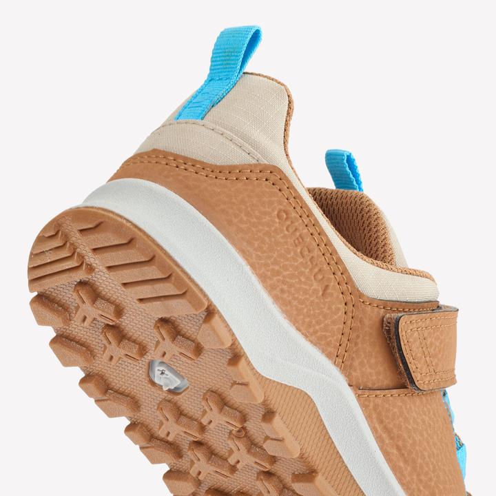 Image du produit Quechua Chaussures de randonnée enfants taille 28-34 basses Velcro randonnée - NH500 marron/bleu (32)