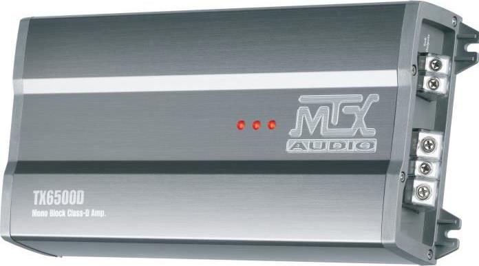 Actual product image MTX Audio MTX TX6500D amplifier 12V Mono Class D block 1 x 500 W RMS aluminum (Amplifier)