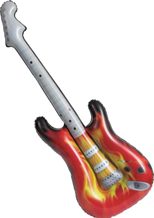 Actual product image Unique Party Rock Star Inflatable Electric Guitar Foil Balloon