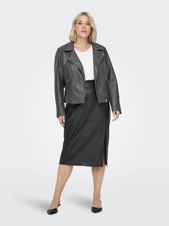 Actual product image Only Curvy biker faux leather jacket Biker jacket in leather look (46)