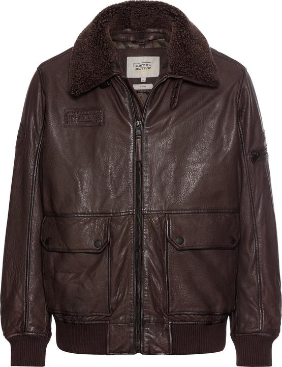 Camel Active Lederjacke mit abnehmbarem Kragen (60)