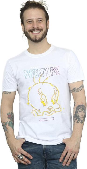 Actual product image Looney Tunes Mens Tweety Glitch T-Shirt (XXL)