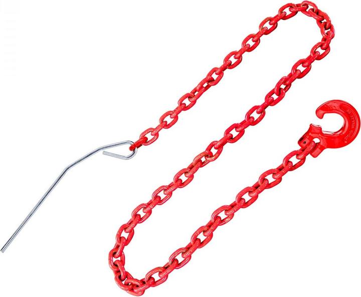 Actual product image Dema Chokerkette Rückekette Forstkette 2 m / 8 mm mit Schlinghaken Gleithaken + Nadel (2.02 m)