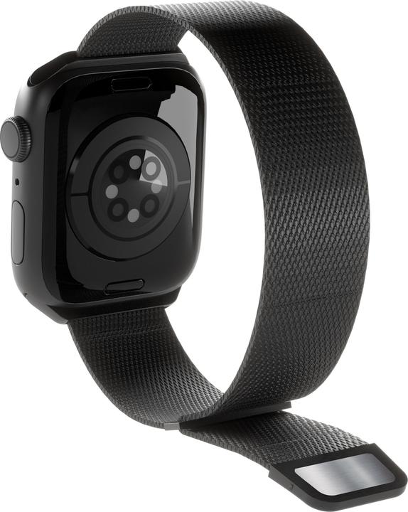 Produktbild Puro Milanese Magnetic Band - Pasek ze stali nierdzewnej do Apple Watch 42/44/45/49 mm (czarny) (49 mm, 42 mm, 44 mm, 45 mm, Stainless Steel)