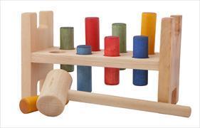 Wooden Story Rainbow Pound-A Peg (English)