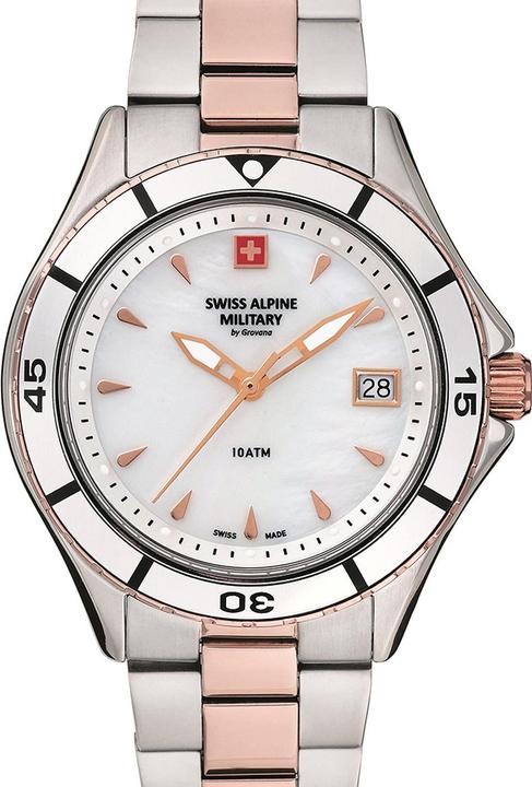 Actual product image Swiss Alpine Military 7740.1153 Ladies 36mm 10ATM (Analogue wristwatch, 36 mm)