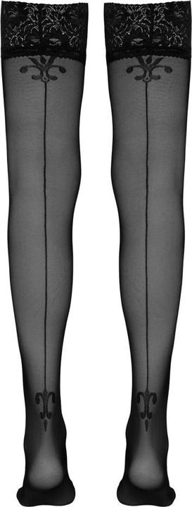 Actual product image Cottelli Collection Seamed stockings with motif (4)