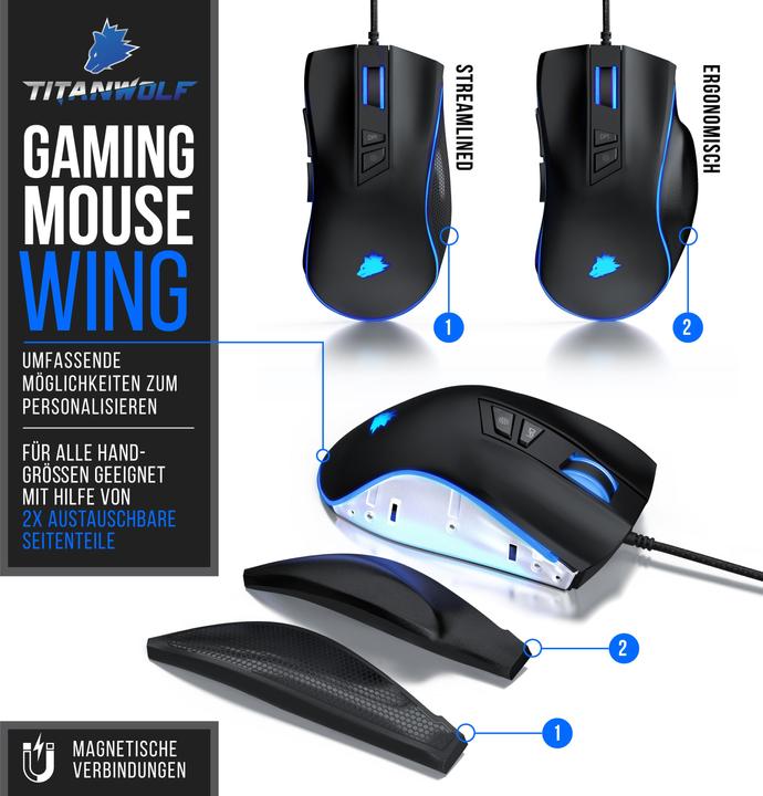 Actual product image Titanwolf Wing (Cable)